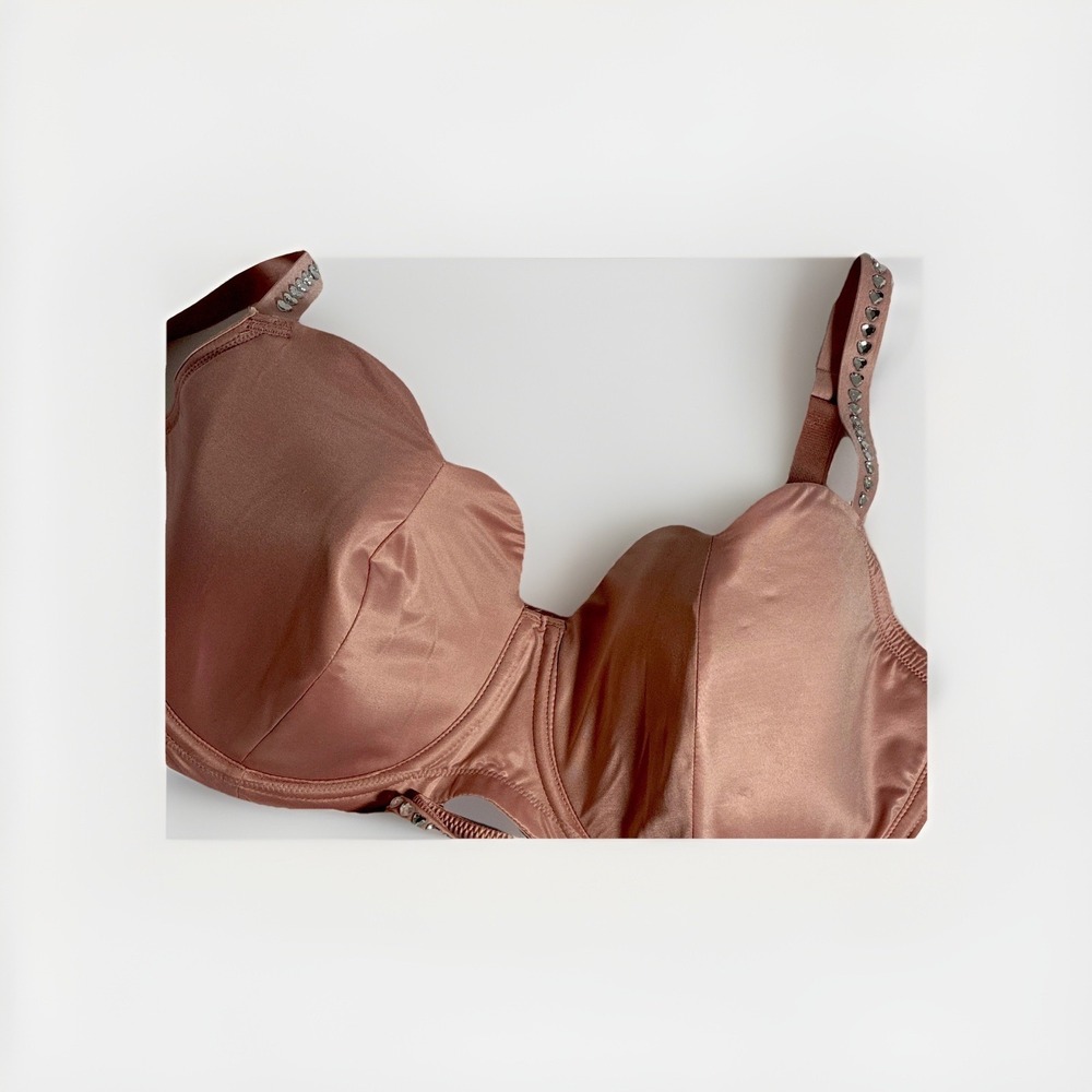 Victoria's Secret Dream Angels Pink Satin Push-Up Underwire Bra Set 38DDD